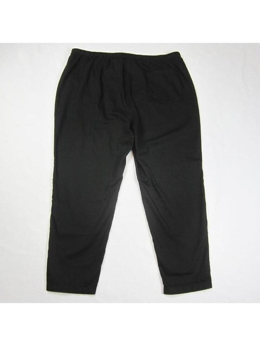 Eileen Fisher Womens XL Black Ankle Pants 100% Organic Cotton NEW WITH TAGS $178 - Picture 10 of 12
